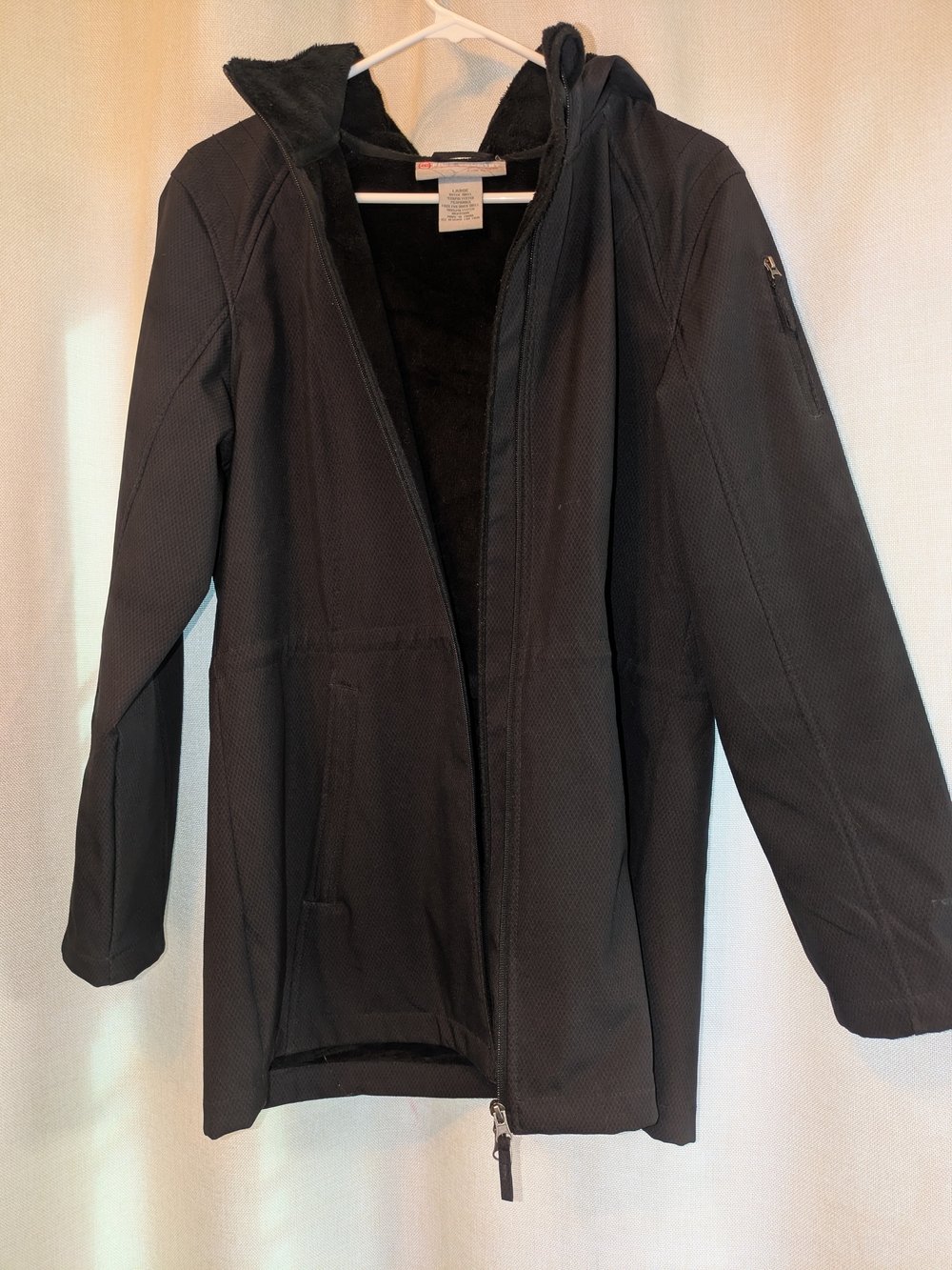 Free Country Black Hooded Trench Coat